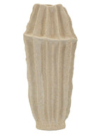 Vaso decorativo in resina beige, Ø19,5x45 cm – stile Japandi