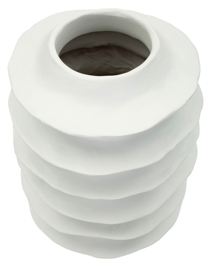 Vaso Moderno con Motivo a Fasce Ondulate, Ø25,5x37 cm – dettaglio 1