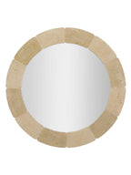 Specchio da parete in resina naturale, Ø90x2,5 cm – Rotondo stile