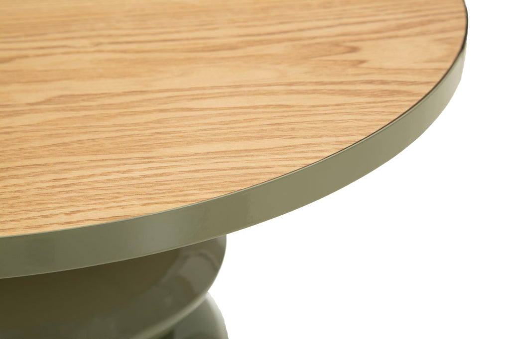 Tavolinetto in metallo con Piano in legno, Ø45,5x49 cm – dettaglio 2