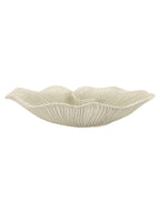 Svuotatasche decorativo in resina beige, 39x24x8,5 cm – Petalo