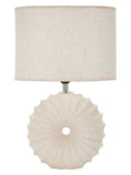 Lampada da tavolo in ceramica beige, 32x24,5x49 cm – Anemone