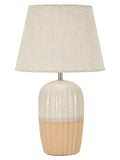 Lampada da tavolo in ceramica beige, Ø32,5x53 cm – Japandi