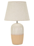 Lampada da tavolo in ceramica beige, Ø32,5x53 cm – Japandi