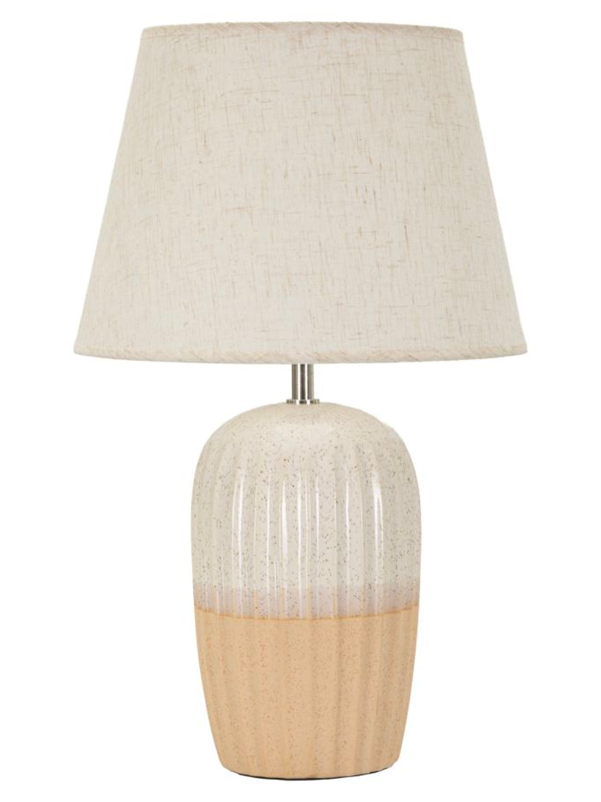 Lampada da tavolo in ceramica beige, Ø32,5x53 cm – Japandi