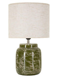 Lampada da tavolo in ceramica verde, Ø27x47,5 cm – stile Contemporaneo