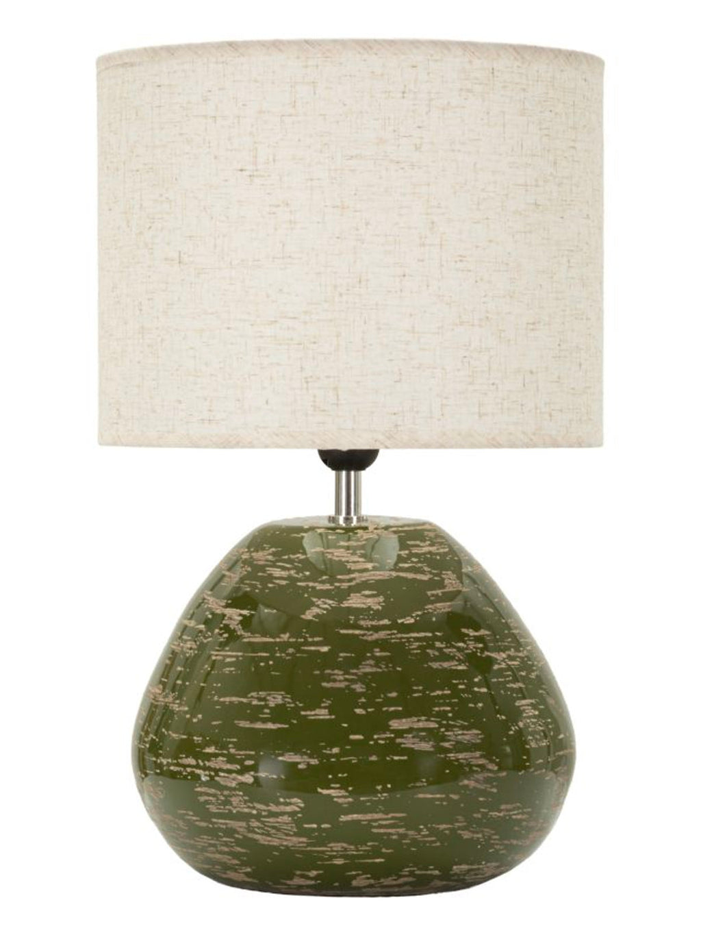 Lampada da tavolo in ceramica verde, 30x49 cm – stile Contemporaneo