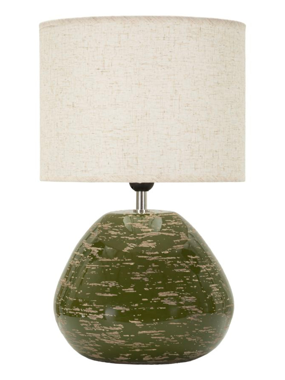 Lampada da tavolo in ceramica verde, 30x49 cm – stile Contemporaneo
