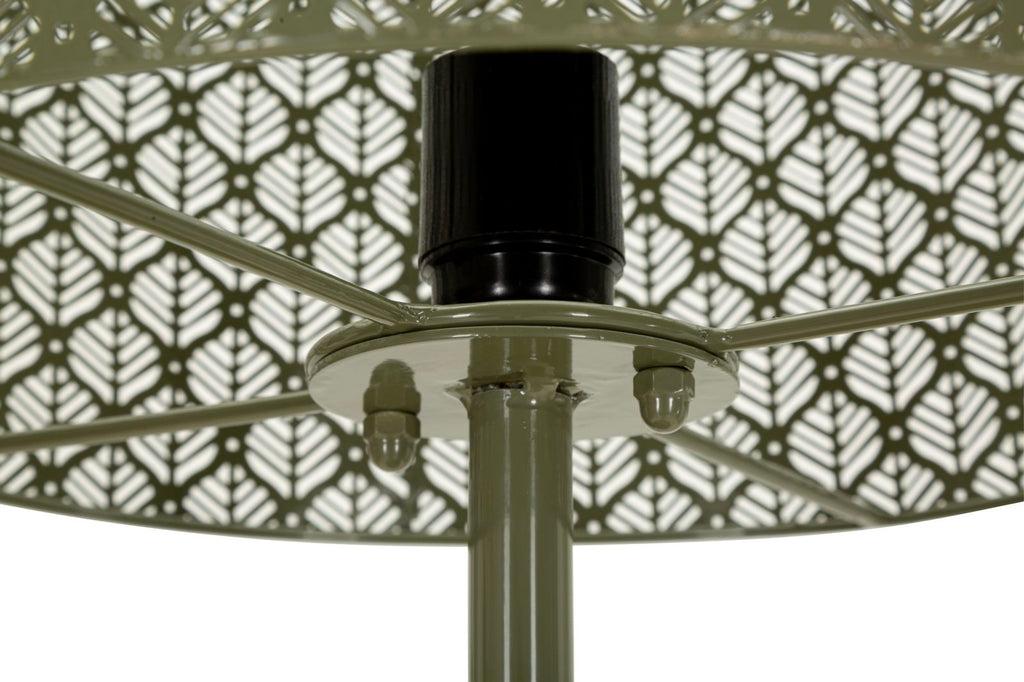 Lampada da terra in metallo con Paralume Intagliato - foto 2