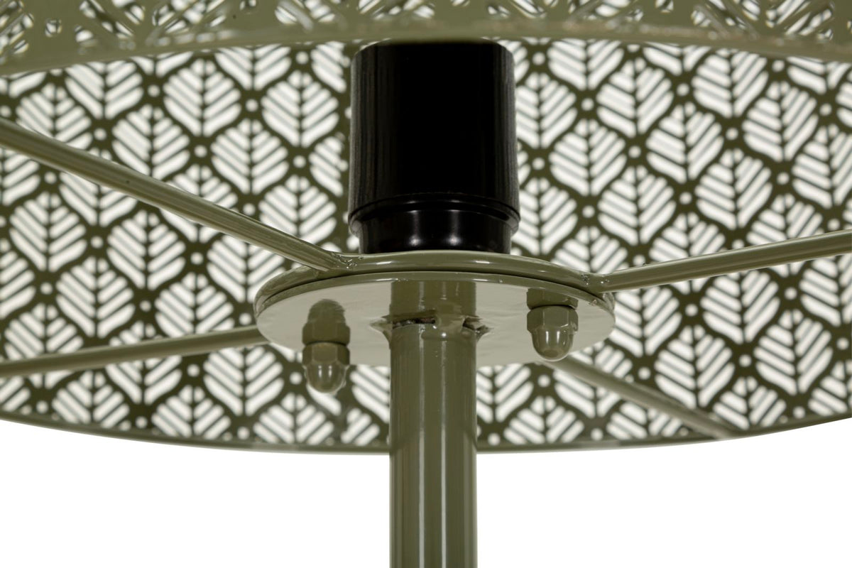 Lampada da terra in metallo con Paralume Intagliato - foto 2
