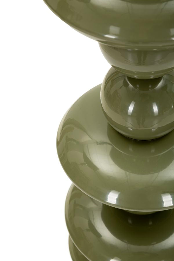 Lampada da terra in metallo con Paralume Intagliato - foto 3