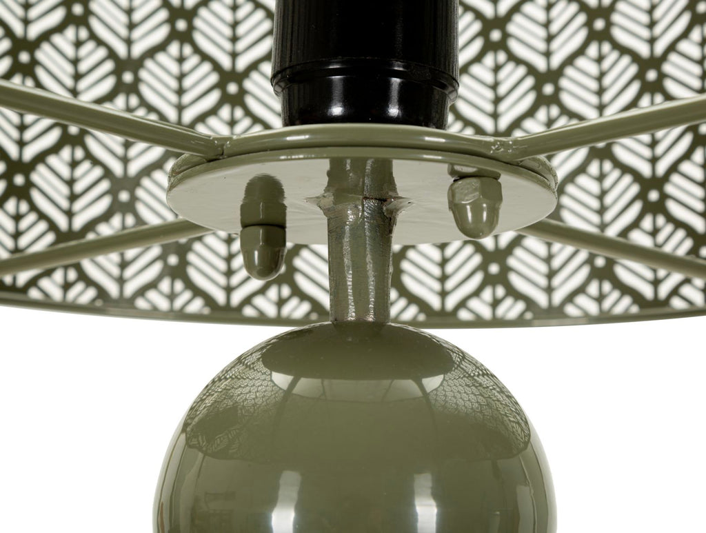Lampada da tavolo in metallo con Paralume Intagliato - foto 2