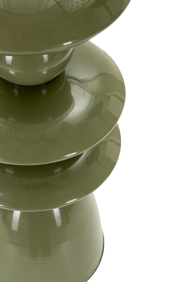 Lampada da tavolo in metallo con Paralume Intagliato - foto 3