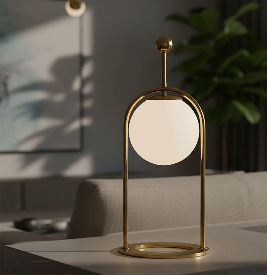 Lampada da tavolo Glamy Arc, Ø21x50 cm – dettaglio 4