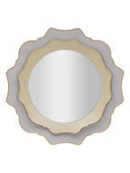 Specchio da parete in metallo tortora, Ø95x7 cm – Elizabeth
