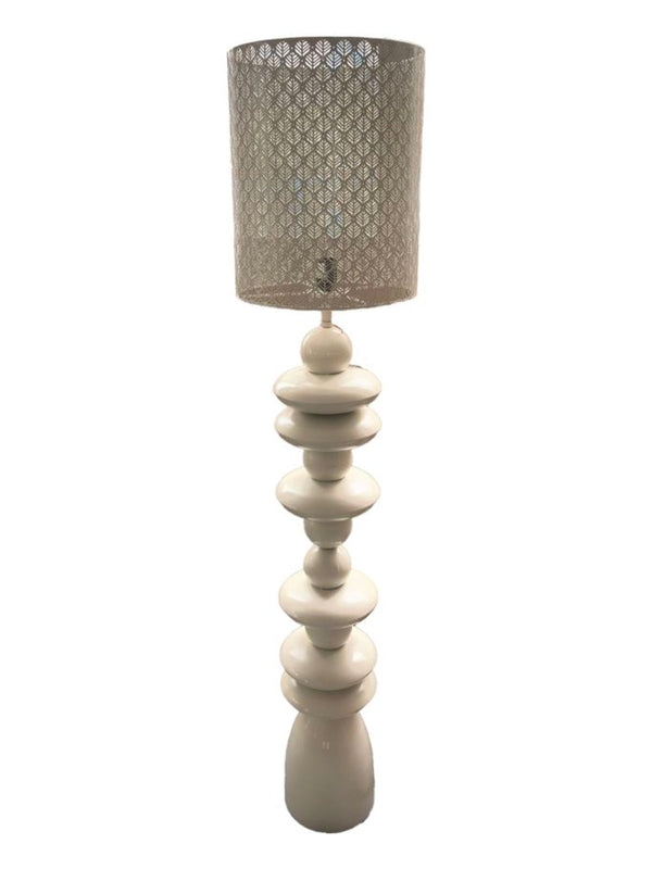 Lampada da terra in metallo tortora, Ø33x160 cm – Seoul