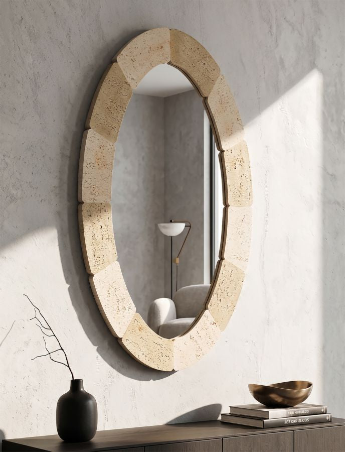 Specchio da parete Ovale stile Naturale - foto 7