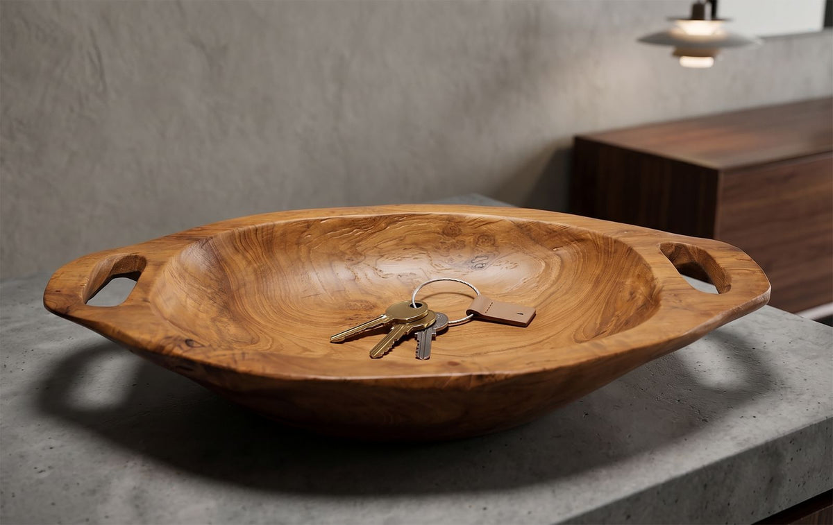 Svuotatasche Wan in Teak Riciclato - foto 7