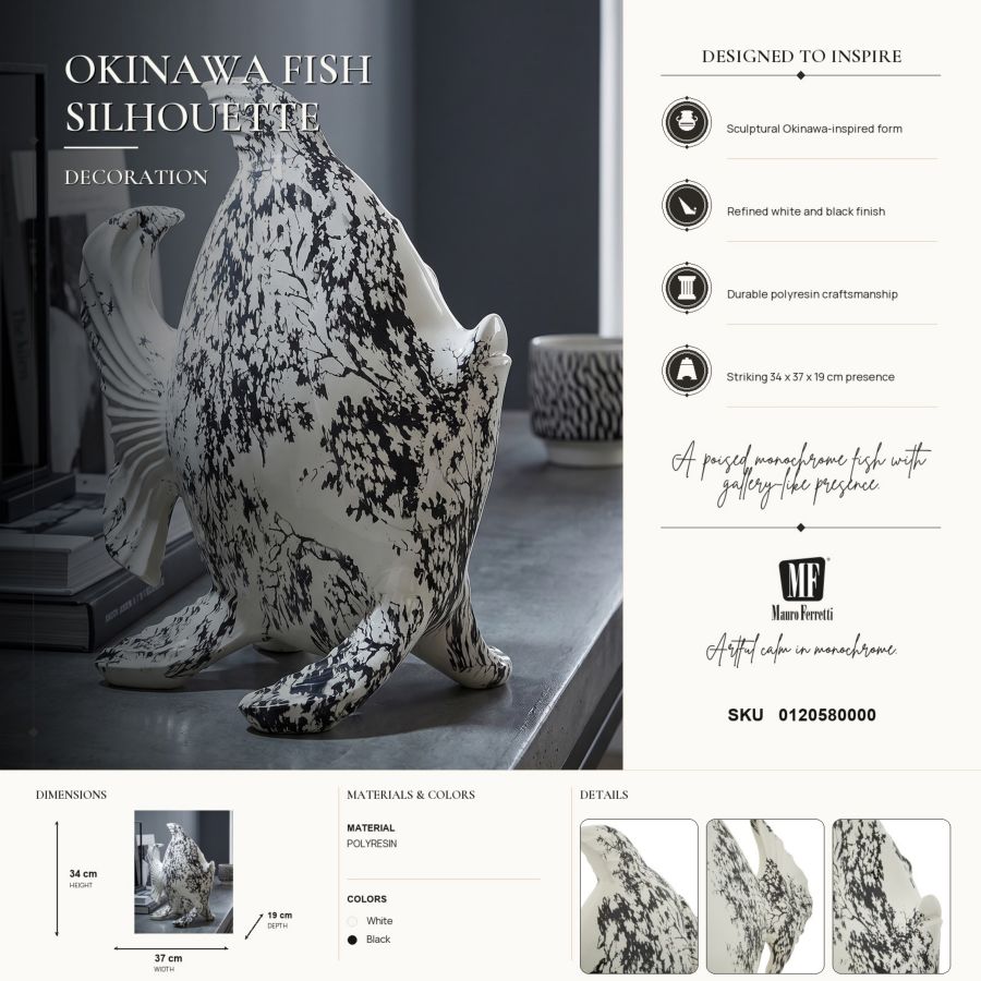 Scultura a forma di Pesce stile Orientale - foto 9