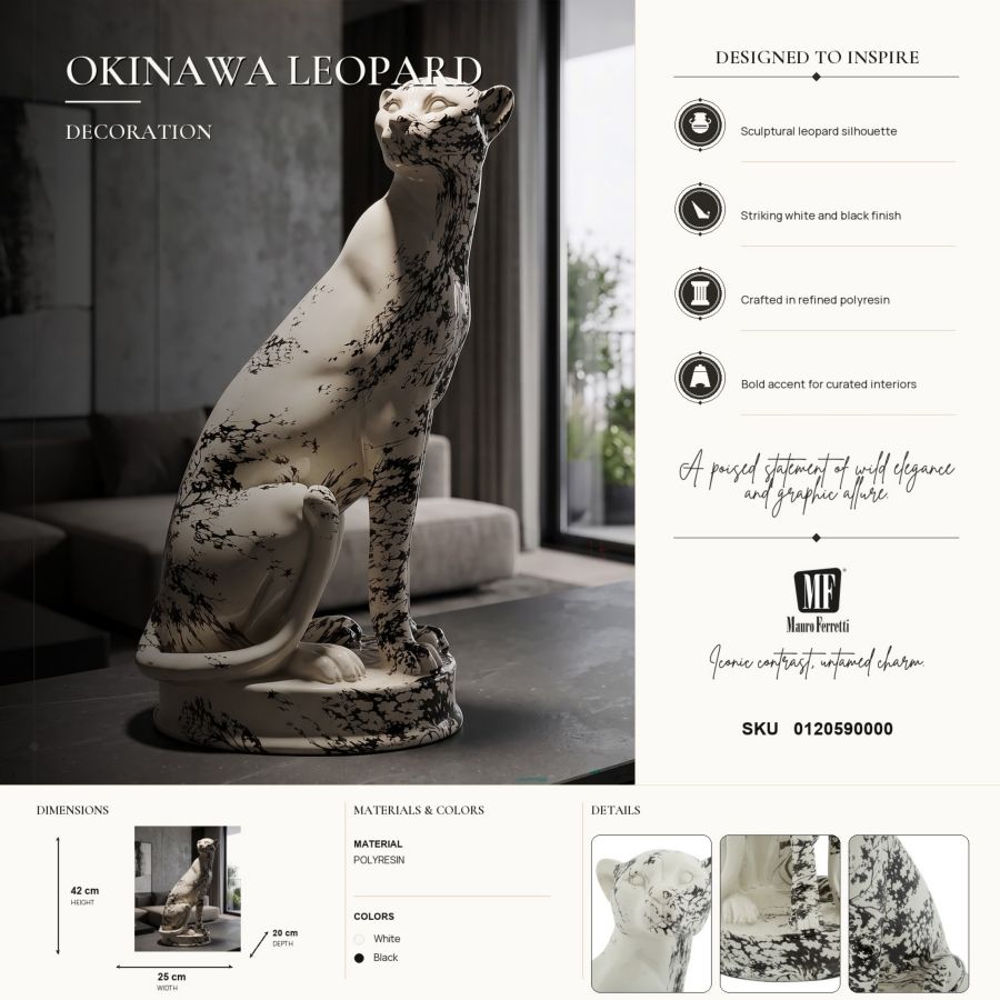 Scultura a forma di Leopardo stile Orientale - foto 8