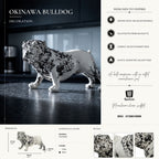 Scultura a forma di Cane Bulldog stile Orientale - foto 8