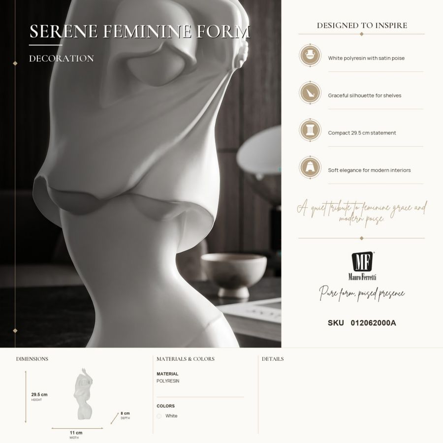 Scultura Figura Femminile Minimal - foto 7