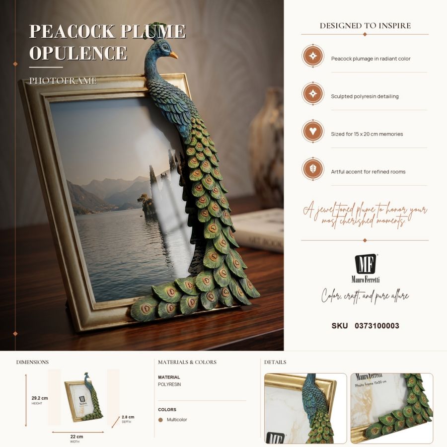 Cornice con Pavone in stile Eclettico - foto 6