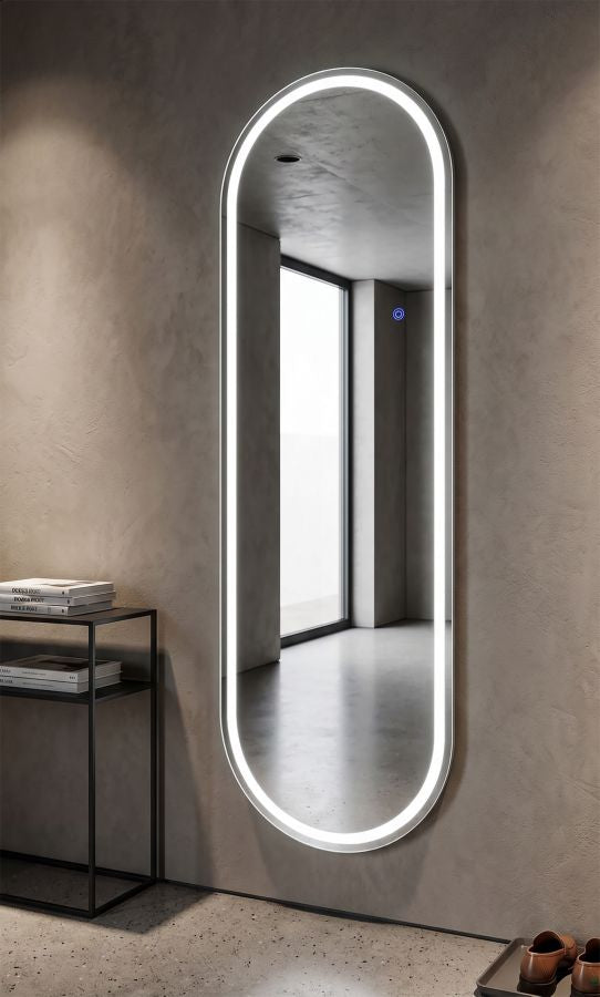 Specchio da muro Ovale con Illuminazione Led a 3 Tonalità di Luce - foto 9