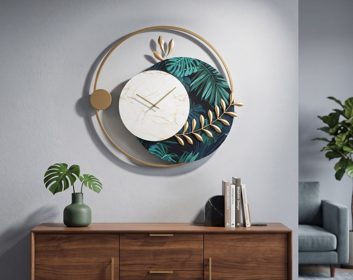Orologio da muro Roundy Green, 65x4,5x60 cm