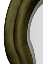 Specchio da muro Led Miki velluto Verde, 60x4x160 cm