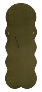 Specchio da muro Led Miki velluto Verde, 60x4x160 cm
