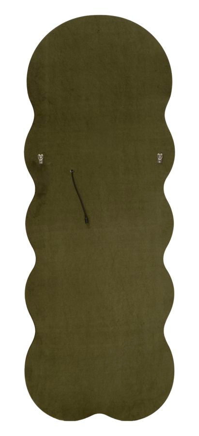 Specchio da muro Led Miki velluto Verde, 60x4x160 cm