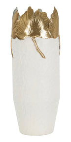 Vaso decorativo in metallo, Ø17x47,5 cm – Leaf