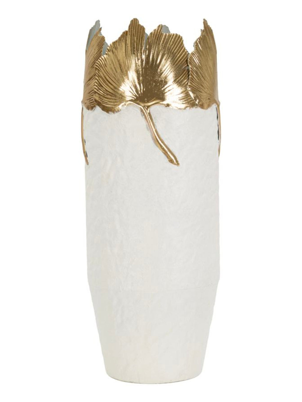 Vaso decorativo in metallo, Ø17x47,5 cm – Leaf