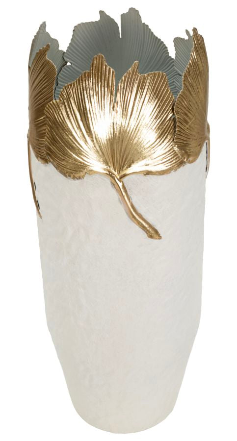 Vaso decorativo in metallo, Ø17x47,5 cm – Leaf