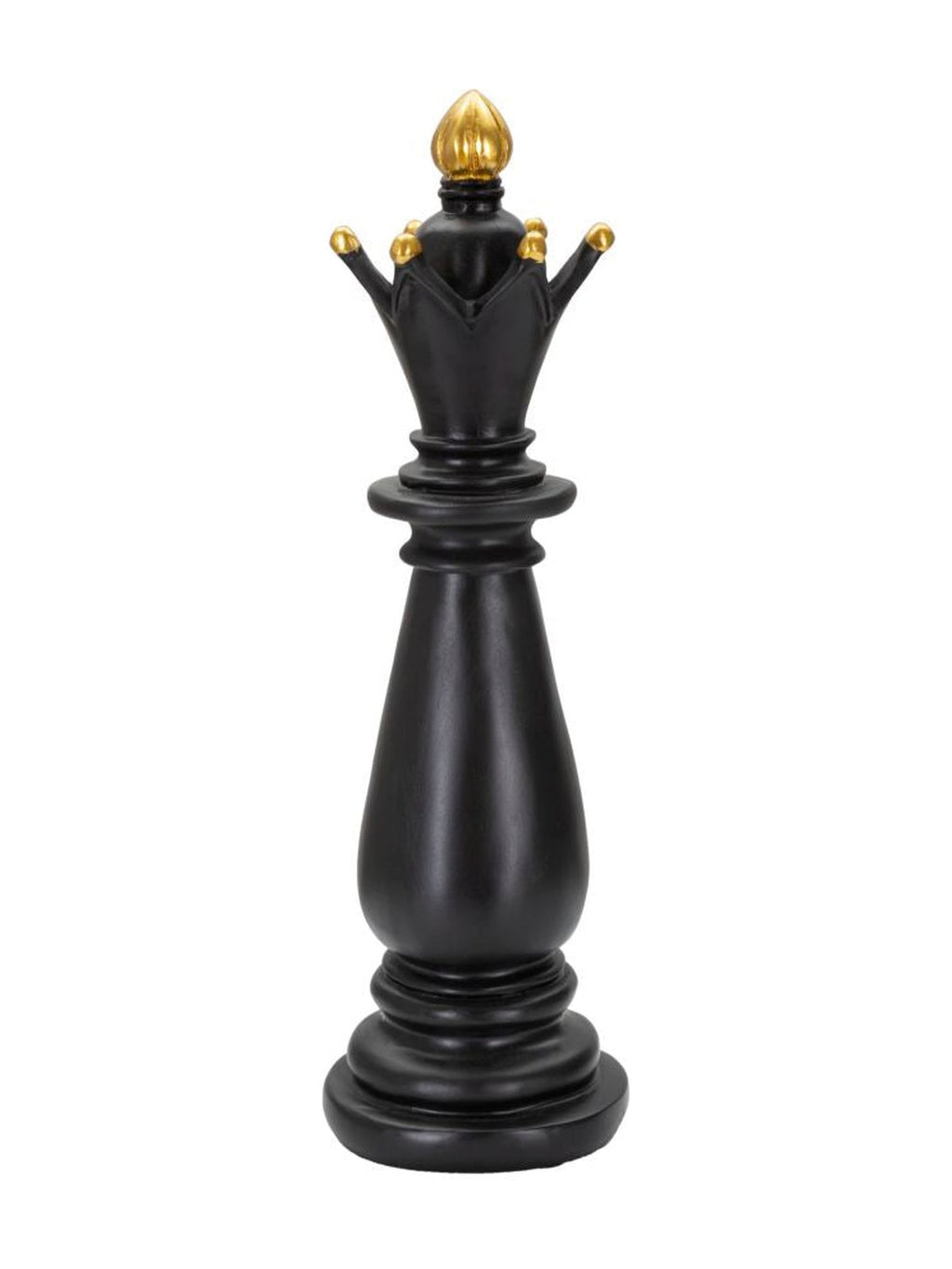 Scultura decorativa in resina nero, Ø12,5x38,5 cm – Alfiere