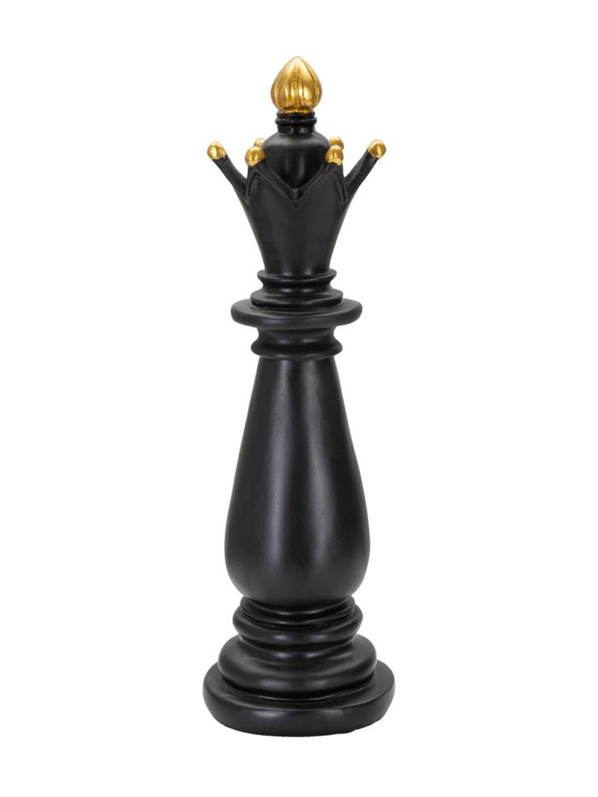 Scultura decorativa in resina nero, Ø12,5x38,5 cm – Alfiere
