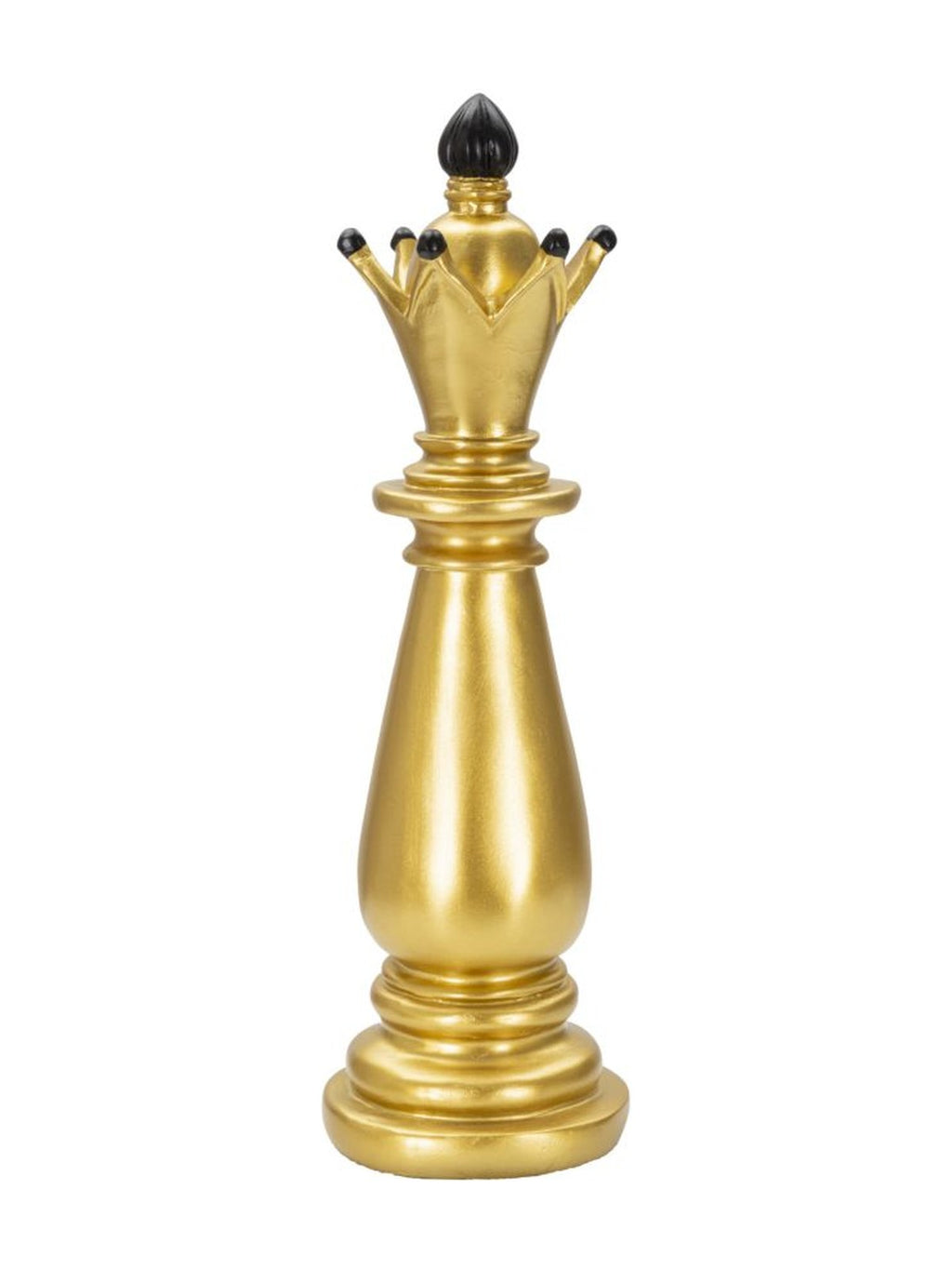 Scultura decorativa in resina oro, Ø12,5x38,5 cm – Alfiere