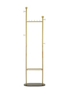 Appendiabiti in metallo oro, 48x30x178 cm – App/abiti Olaf