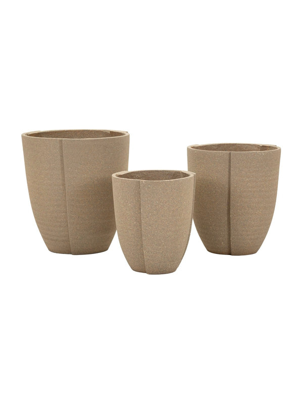 Cachepot in resina, Ø43x47-36x41,5-30,5x34,5 cm – PERU'