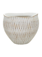 Cachepot in resina oro, Ø26x20,5 cm – Stiky
