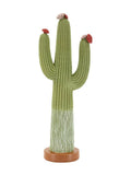 Scultura decorativa in resina multicolore, 16,5x11x45 cm – Cactus
