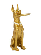 Scultura decorativa in resina oro, 27x51x74 cm – Cane Pit Svuotatasche