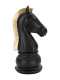 Scultura decorativa in resina nero, 10,5x8,5x19 cm – Cavallo