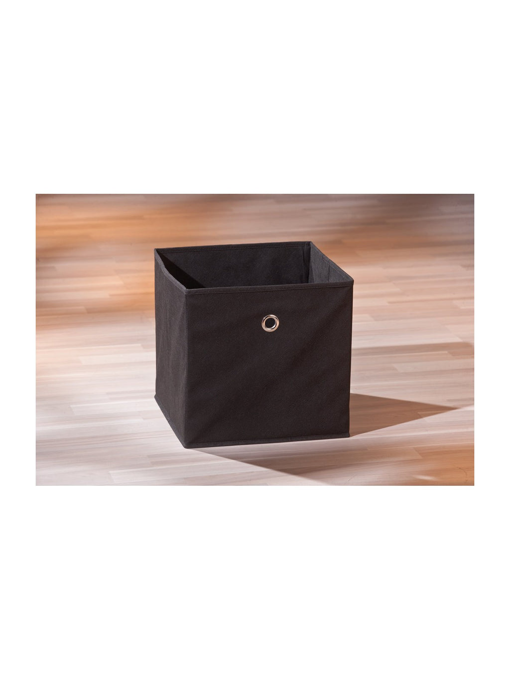 Cesto portaoggetti in tessuto nero, 32x32x31 cm – Cestino Cubo