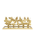 Comodino in metallo oro, 43x19,2x16,5 cm – Mensola Butterflies