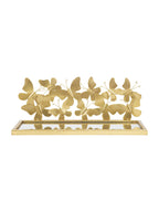 Comodino in metallo oro, 43x19,2x16,5 cm – Mensola Butterflies