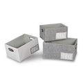 Contenitore da armadio in feltro grigio