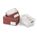 Contenitore da armadio "storage" in feltro set tre pezzi