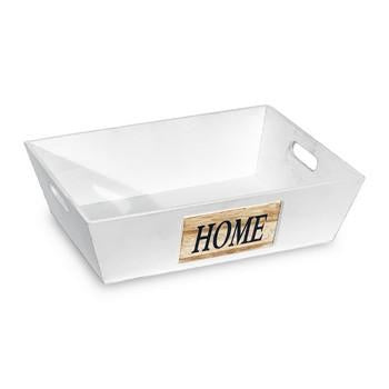 Cassetta vassoio in legno bianco (kit da 10)